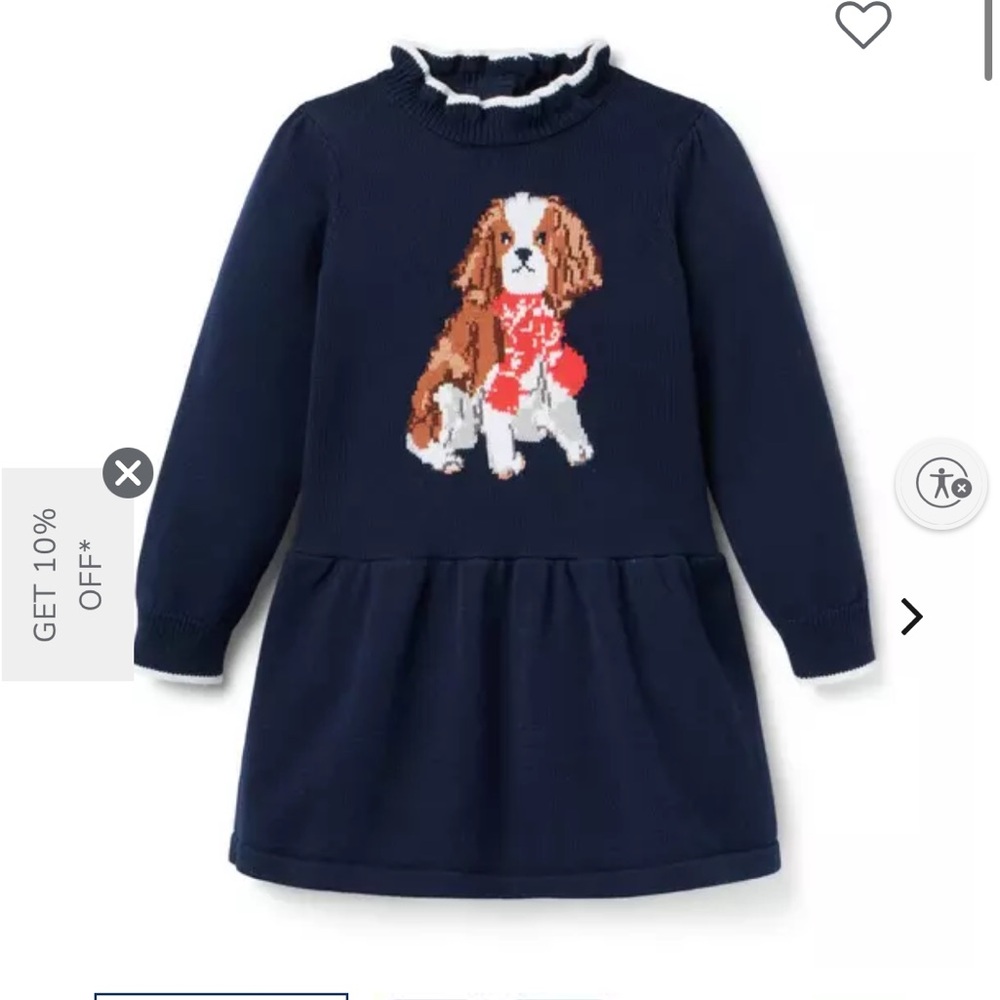 Janie and Jack dog sweater dress
